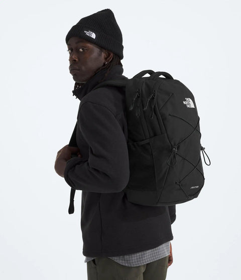 Jester Everyday Carry Laptop Backpack For Commuters, Black NPF worn by a person, showing side view and ergonomic design