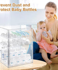 Three Tier Baby Bottle Organizer With Removable Dividers For Bottles Nipples Pump Parts And Food Jars Clear Acrylic Bottle Station