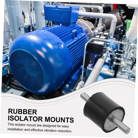 Vibration Isolator Mounts 25x25mm Rubber Mounts For Equipment Gear Quiet Stable Operation Easy Install Beefed Up Anti Vibration Dampers For Machinery Electronics And Audio Setup on industrial motor