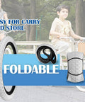Two Pack Kids BMX Bike Tires 12.5 Inch By 2.125 Inch Replacement Set showing foldable design for easy carry and store