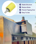 Eight Pack Gate Guide Rollers For Sliding Doors 2.36 Inch Nylon Wheel Set With 12 mm Threads installed on gate showing stability benefits