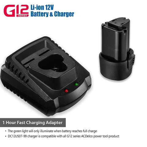 12V Li-ion battery and charger for 12V Cordless 3/8 Inch Ratchet Wrench Kit With 45 Ft Lbs Torque Built In Led Light Alloy Steel Head