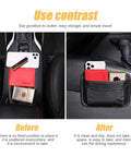 PU Leather Car Seat Gap Organizer Pocket Mini Storage Bag For Auto Door Console And Window Pen And Phone Holder in car use