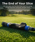 True Grip Trainer 2.0 Golf Grip Trainer For Right Hand on grass with golf course background