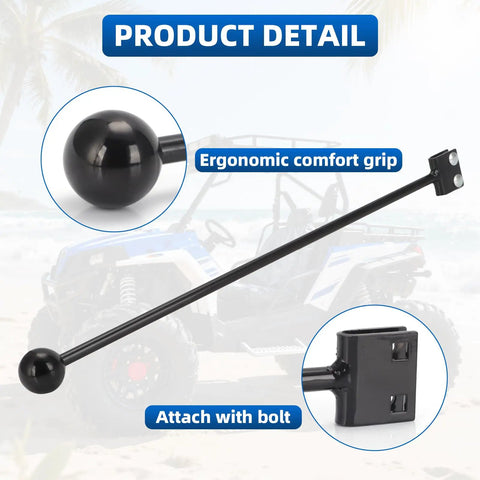 19.5 Inch ATV Gear Shifter Lever For Honda And Yamaha Heavy Duty Extended Hand Control Gear Shift Extension With Mounting Hardware