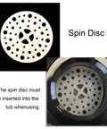 Spin disc for Portable Spin Dryer 3200 RPM 110V 22 Pound Stainless Steel Drum For Apartments Dorms RVs Boats Travel On The Go