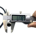 Measuring M12 5 Pin L Code Rail Transit Power Connector Cable diameter with caliper showing 11.78mm