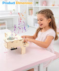 Totally Fun Playable Wooden Piano STEM Toy Kit For Kids And Teens Buildable 3D Puzzle Craft Set For Girls And Boys Ages 8 9 10 11 12 13 14 15 16 Kid Approved Educational Musical Gift For Holidays And Birthdays, 6.1 in