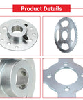 Go Kart Chain Sprocket Kit For 40 41 420 Chain, 48 Tooth Hub With 1 Inch Bore And Quarter Inch Keyway, product details image