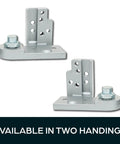 Heavy Duty Pivot Door Hinge Set For Storefront Doors Top And Bottom Die Cast Aluminum With Full Race Ball Bearings Duronotic Finish Right Or Left Hand Options Tamper Proof Commercial Door Hardware Tough As Nails, two hinges