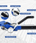 Tough Workhorse Steel Banding Tool And Ratchet Strapping Tensioner For Three Quarter Inch Stainless Strap with detail labels.