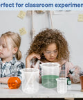 7 Size Plastic Beaker Set With 20 Droppers Clear Graduated Measuring Beakers In 30Ml 50Ml 100Ml 150Ml 250Ml 500Ml And 1000Ml For Everyday Lab Use with kids conducting experiments in classroom setting