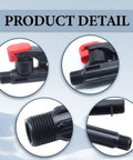 Close-up of 2 Pack Pump Action Backpack Sprayer Wand Replacement showing trigger handle and sprayer parts for garden use