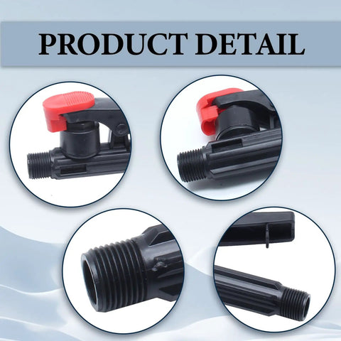 Close-up of 2 Pack Pump Action Backpack Sprayer Wand Replacement showing trigger handle and sprayer parts for garden use