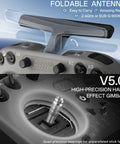 Close-up of TX15 Pro 2.4GHz 16 Channel EdgeTX Radio Transmitter with Hall Effect Gimbals and foldable antenna