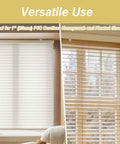 2 Pack Replacement Brackets For Cordless Window Blinds With Metal Clip holding 1" PVC honeycomb pleated shades on windows
