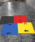 4 Pack 24x24 Concrete Stamping Mats Set With Realistic Slate Texture Durable Polyurethane Stamping Mats For Walls And Floors