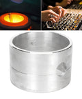 DIY Jewelry Casting Kit With Aluminum Alloy Cylindrical Sand Casting Mold For Ring Making And Small Batch Metal Jewelry, Casting Flask For Handmade Crafts And Studio Projects, silver cylindrical aluminum mold