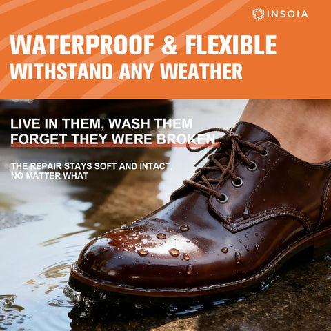 Heavy Duty Shoe Glue Kit 29.5 Milliliters Each 2 Pack Clear Adhesive For Sneakers Boots Leather Rubber And Canvas Waterproof Flexible Repairs For Soles Heels Patches And More Dries In 24 Hours used on waterproof leather shoe
