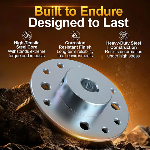 Axle Hub With One Inch Bore And One Quarter Inch Keyway Steel Sprocket Hub For Predator 212cc And 196cc Go Karts