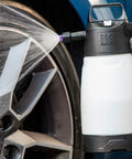 Foam Pro 2 Pump Sprayer For Car Detailing And Disinfection 50 Ounce Capacity Three Foam Types For Dry Wet And Intermediate Foam on car wheel