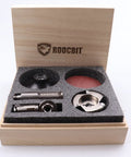 Indexable Replacement Blade Wood Engraving Set For Angle Grinder And CNC Machining This Beast Of A Wood Carving Kit in wooden box