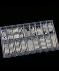 Stainless Steel Watch Link Pins Kit With Storage Box, 180 Pieces, 18 Sizes, 1.8mm And 0.9mm Spring Pins For Metal Links, Replacement Tool Set For Watchmakers And DIY Repair Pros, sorted in clear case
