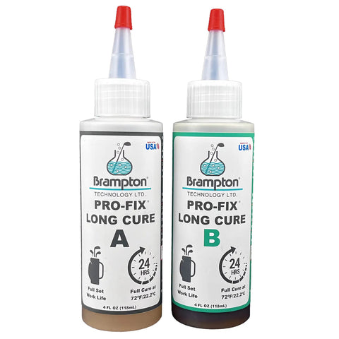 PRO-FIX Long Cure Golf Epoxy For Full Club Set Build With 20 Minute Work Life Pro Grade Extra Strength 8 Oz Kit bottles
