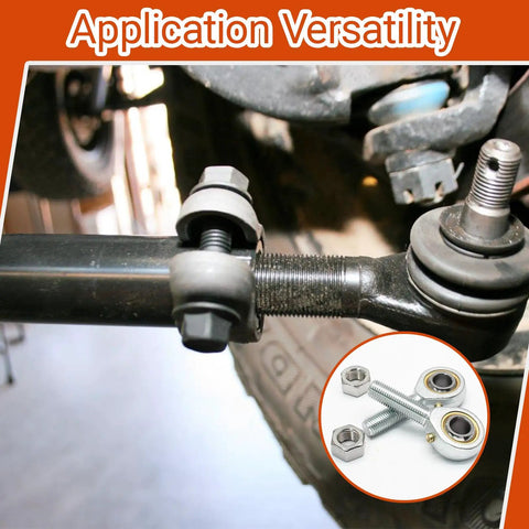 Rod End Bearing Set 7 By 16 Inch Bore Right Hand Thread With 9 Degree Angular Misalignment Forged 45 Steel Bodies 2 Pack For Industrial Machinery And Linkages Built Tough For Heavy Duty Performance installed on linkage