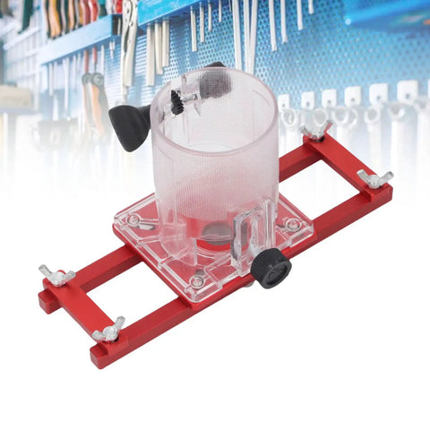 2 In 1 Compact Wood Palm Router Base With Slotting Bracket for cabinets with aluminum alloy trimmer base fits 65mm ID