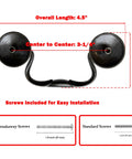 Six Pack Vintage Bail Drawer Pulls With Three And A Quarter Inch Hole Centers In Oil Rubbed Bronze dimensions and screws
