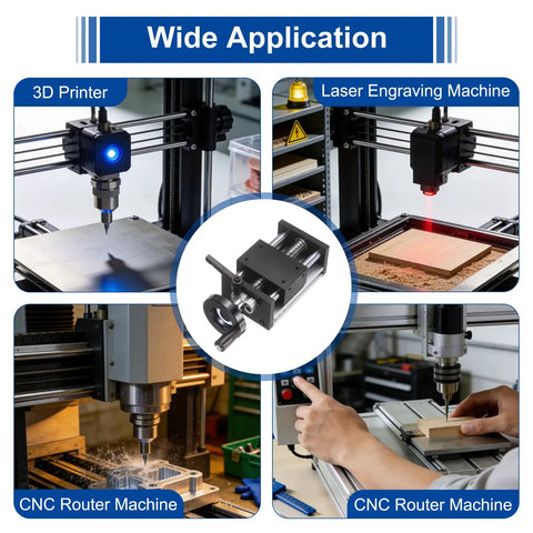 Beefy 50mm Travel Manual Sliding Linear Stage with Ball Screw SFU1605 on 3D printer, CNC, and laser engraving machines
