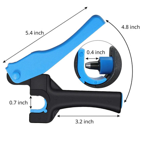 Irrigation Tubing Hole Punch Tool For One Quarter Inch Fittings And Emitter Insertion Handy Durable Tool Kit with Measurements