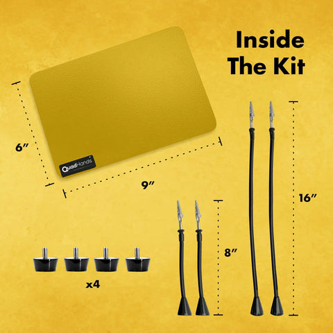 Four Magnetic Gooseneck Arms Soldering Station On A Sturdy Steel Base Workbench For Precision Soldering Jewelry Making Electronics Repair And Hobby Projects kit components with 16 inch and 8 inch arms, base, and magnetic clamps.