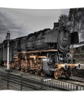 Vintage Steam Locomotive Tapestry Wall Art For Living Room Bedroom And Office Rustic Industrial Decor With Nostalgic Railway Charm