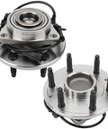 Front Wheel Hub And Bearing Assembly Pair For Chevy Silverado Sierra 1500 1999 To 2006 Tahoe Yukon Escalade Suburban 2000 To 2006 Express Savana 1500 2500 2003 To 2013 Fits GMC Models, showing 6-lug design