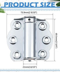 4 Pack Self Closing Screen Door Hinges Two and Three Quarter Inch Adjustable Heavy Duty Steel Spring Loaded Door Closers