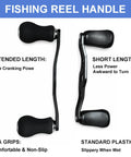 Rock Solid Aluminum Ambidextrous Power Crank Handle Replacement Kit With EVA Double Knob Grips for Saltwater Fishing Reels comparison