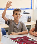 Student engaging with Famous American Wars Poster Set For Social Studies Classrooms Seven 12 By 18 Inch Posters in classroom