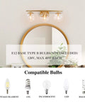 Three Light Gold Vanity Light Fixture With Clear Globe Glass Shades And Slim Taper Arm For Modern Bathroom Decor above mirror