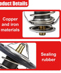 Engine Coolant Thermostat Replacement For Car Cooling System with copper, iron materials and sealing rubber, OEM 19301-PAA-306