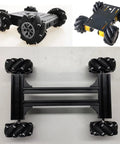 60mm Mecanum Wheels for Arduino Raspberry Pi and Microbit 4WD Omni Directional Robot Wheels with Four 5mm Metal Couplings for AGV Moving Platform DIY Kit on robotic chassis.