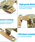 Heavy Duty Metal Dining Table Locks For Extension Tables Rock Solid Leaf Latches With Mounting Screws showing a high-grade metal latch design.