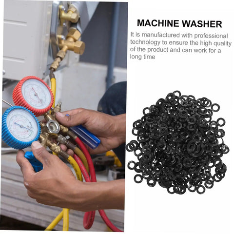 Spring Steel Wave Washers Kit, 500-Piece Assortment For Electrical And Automotive Repairs, Elastic Gaskets To Prevent Bolt Loosening, Sealing Washers For Household Appliances And DIY Projects on HVAC gauge set