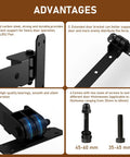 Beefy Heavy Duty Gate Hinges 1000 Pounds Capacity With Built In Ball Bearings advantages overview, four detailed features