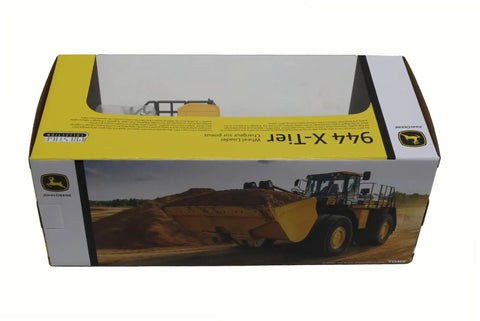 Box of 944 X Tier Wheel Loader Toy In Prestige Collection 1 To 50 Scale With Working Boom And Pivoting Bucket Clear Cab Windows