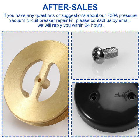 Pressure Vacuum Breaker Repair Kit And Bonnet Repair Kit RK1 720A replacement parts with screw and brass components for Zurn Wilkins