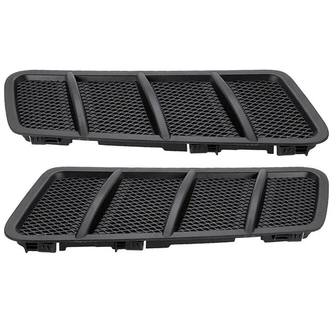 Pair Left Right Hood Air Vent Grille Cover For Mercedes Benz W166 ML GL GLE Class 2012 To 2016 easy install black ABS grille