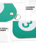 Close-up of Dope Dual Sided Rubber Fencing Training Target Wall Mounted with hanging design and rubber material detail.