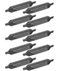 HSS Centering Drill Bit 3mm Set for Bench Milling Machine and Lathe, High Speed Steel Center Drill with Enlarged Chip Flute, Durable Metalworking Bit Pack for Precise Marks, Clean Holes, and Pro Results, arranged in a pack.